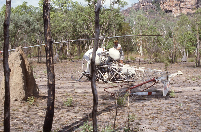  CHOPPER CRASH IN ARNHEM LAND . . .